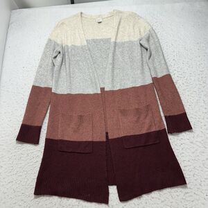 A New Day Women's XS Duster Cardigan Open Front Long Sleeve Sweater Pockets